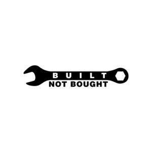 Built Not Bought Wrench Sticker-0