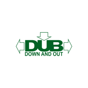 Dub Down And Out Sticker-0