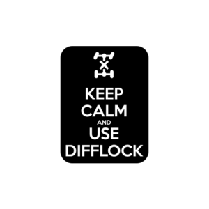 Keep Calm Use Diff Lock Sticker-0