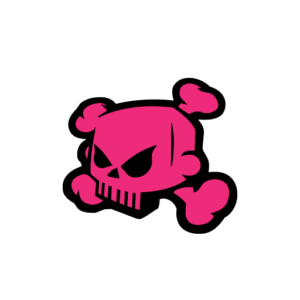 Skull Pink Sticker-0