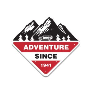 Jeep Adventure Since 1941 Sticker
