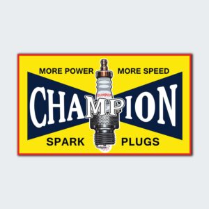 Champion Spark Plug Sticker