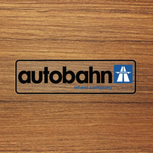 Autobahn Wheel Logo Vinyl Decal Sticker – Waterproof & UV Resistant