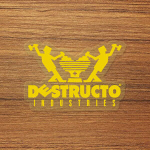 Destructo Trucks Skateboard Logo Vinyl Decal Sticker – Waterproof & Durable