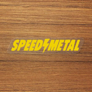 SPEED METAL Skateboard Logo Vinyl Decal Sticker – Waterproof & Durable