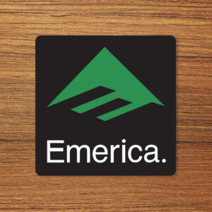 Emerica Skateboard Logo Vinyl Decal Sticker – Waterproof & UV Resistant
